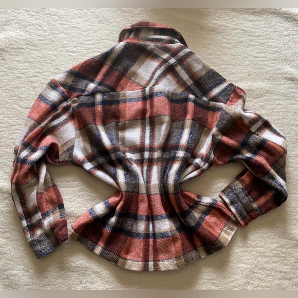 Plaid fall button down top - Picture 5 of 5
